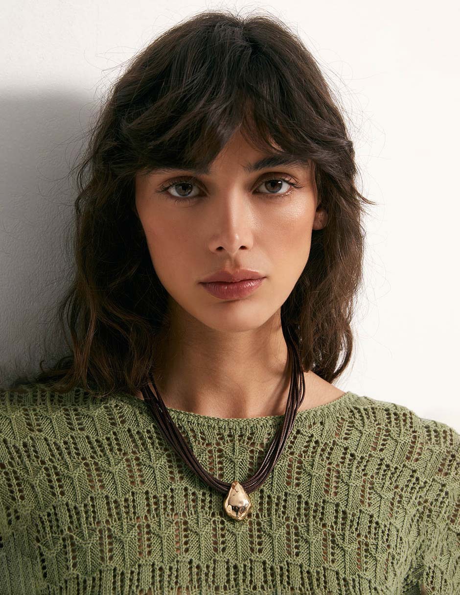 Suéter cuello redondo para mujer 3