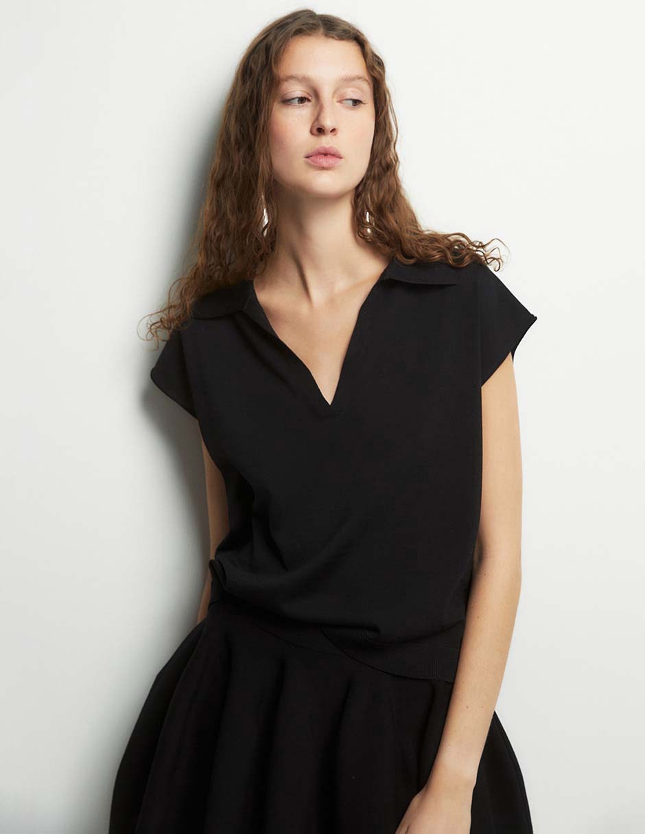 Suéter cuello v para mujer 3