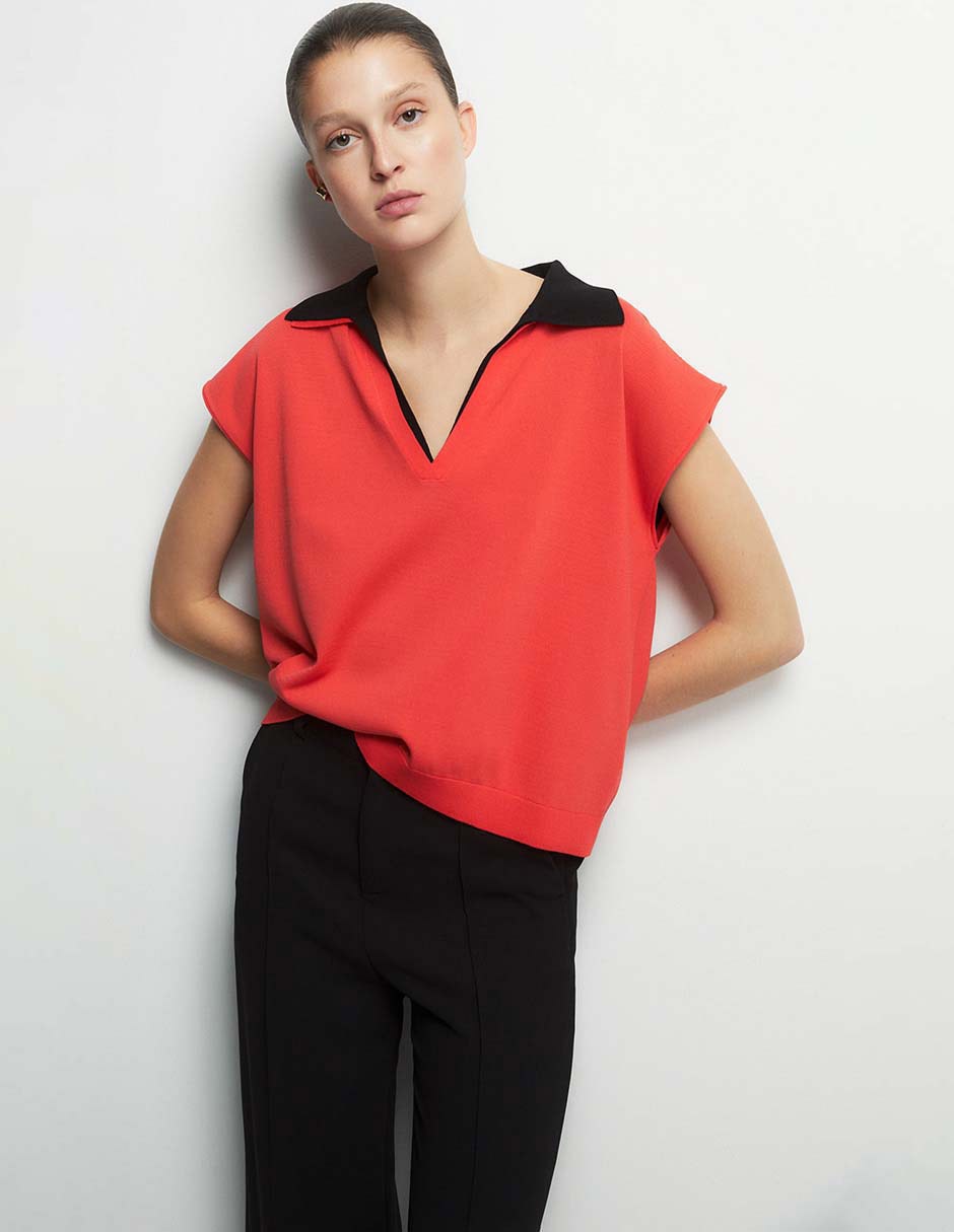 Suéter sfera cuello v para mujer