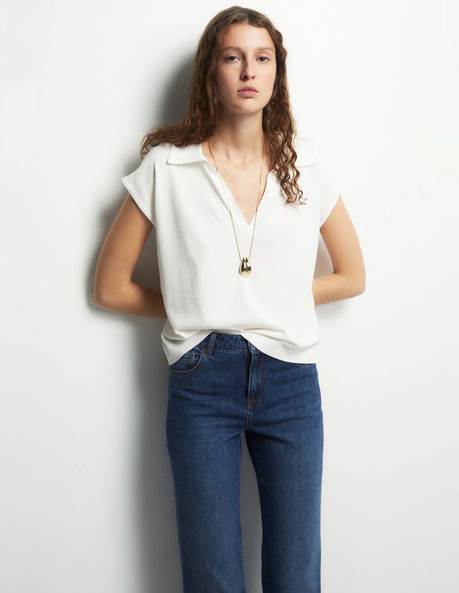 Suéter cuello v para mujer