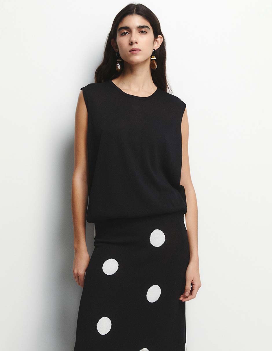 Blusa Sfera manga corta para mujer