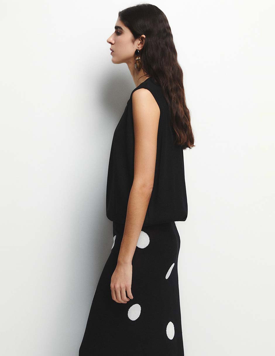 Blusa Sfera manga corta para mujer