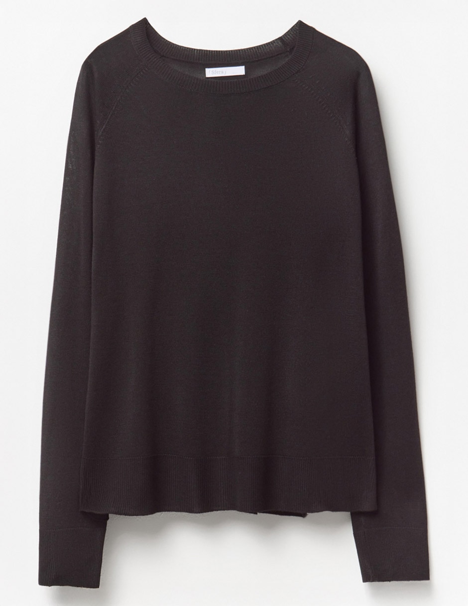 Suéter cuello redondo para mujer