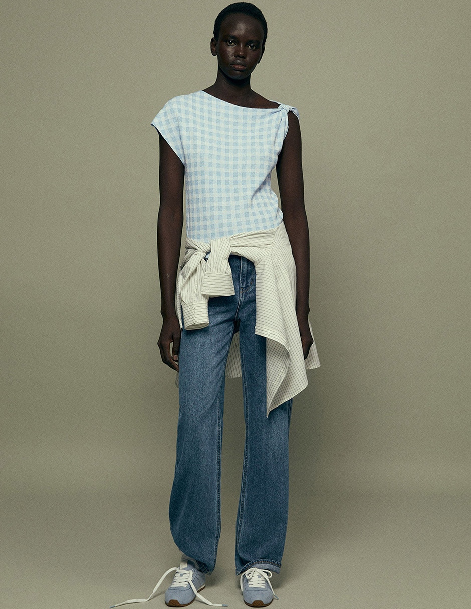 Blusa Sfera manga corta para mujer