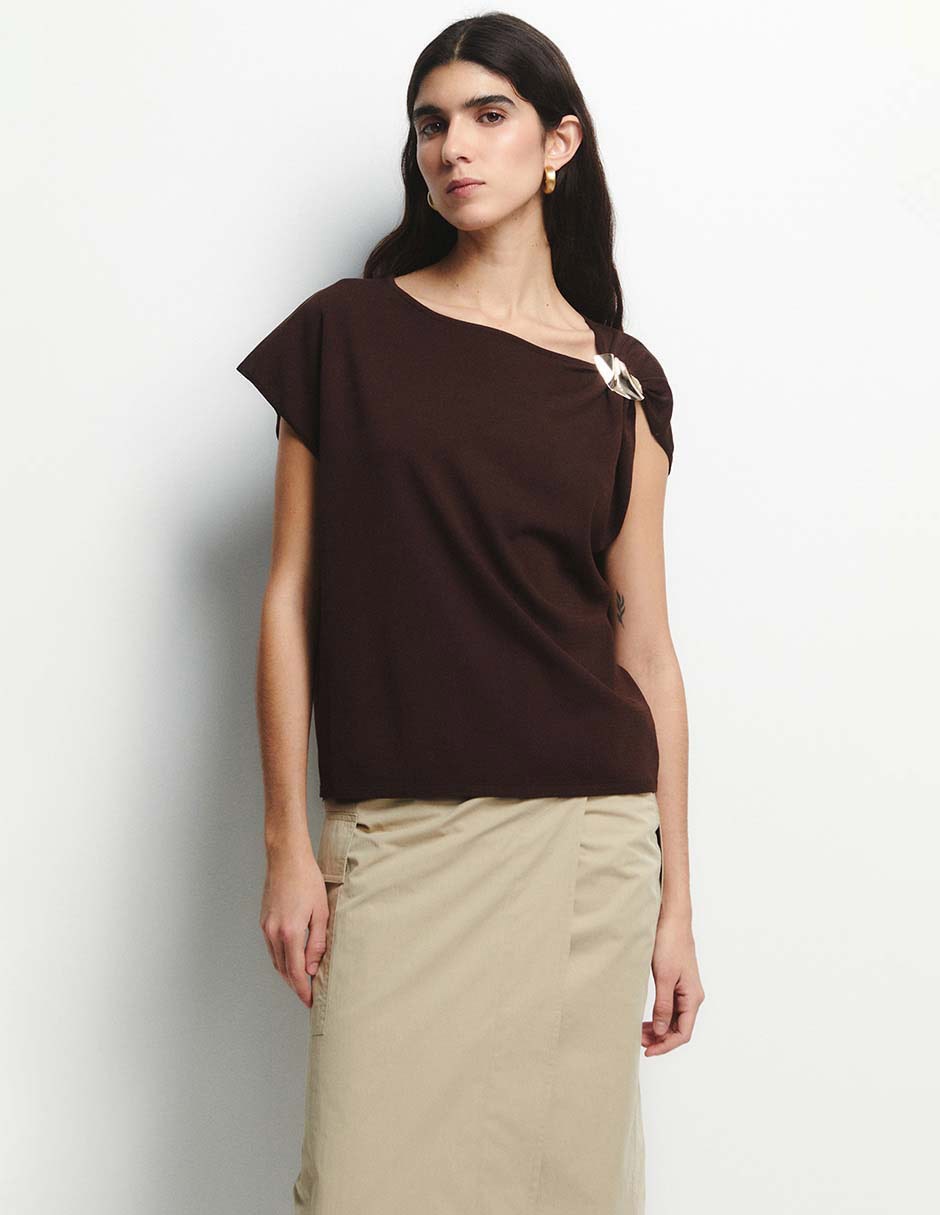 Blusa Sfera manga corta para mujer