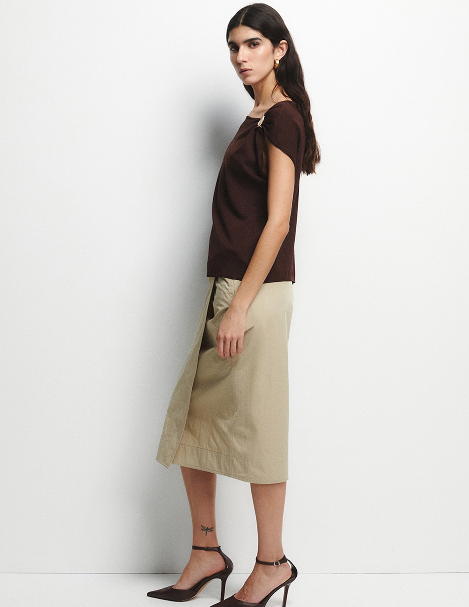 Blusa Sfera manga corta para mujer