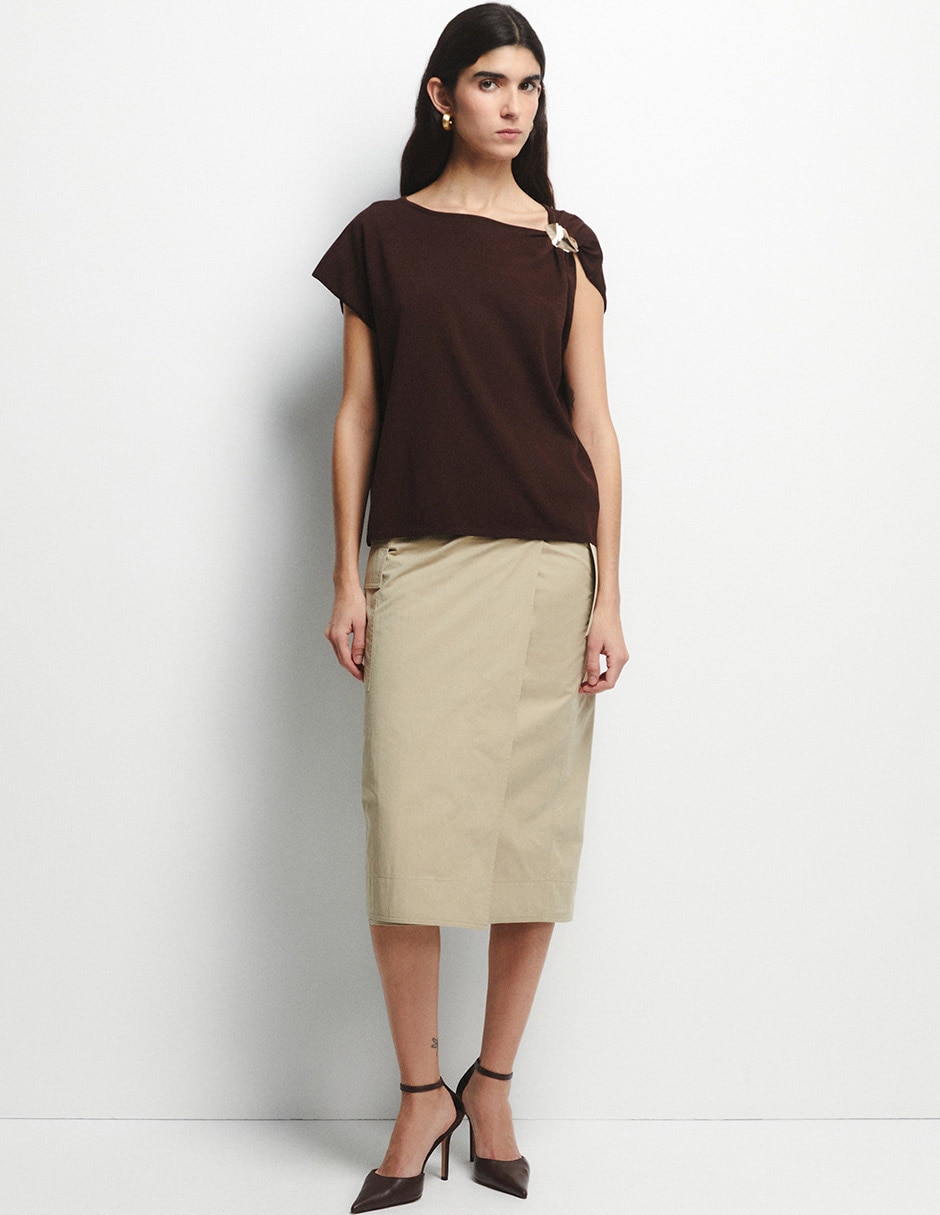 Blusa Sfera manga corta para mujer