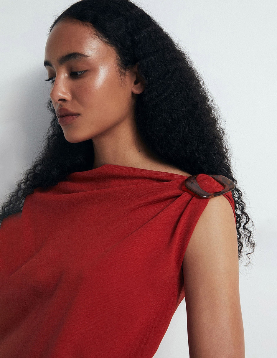 Blusa manga corta para mujer 5