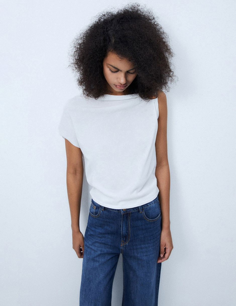 Blusa Adolfo Dominguez manga al codo para mujer Blusa Adolfo Dominguez manga al codo para mujer