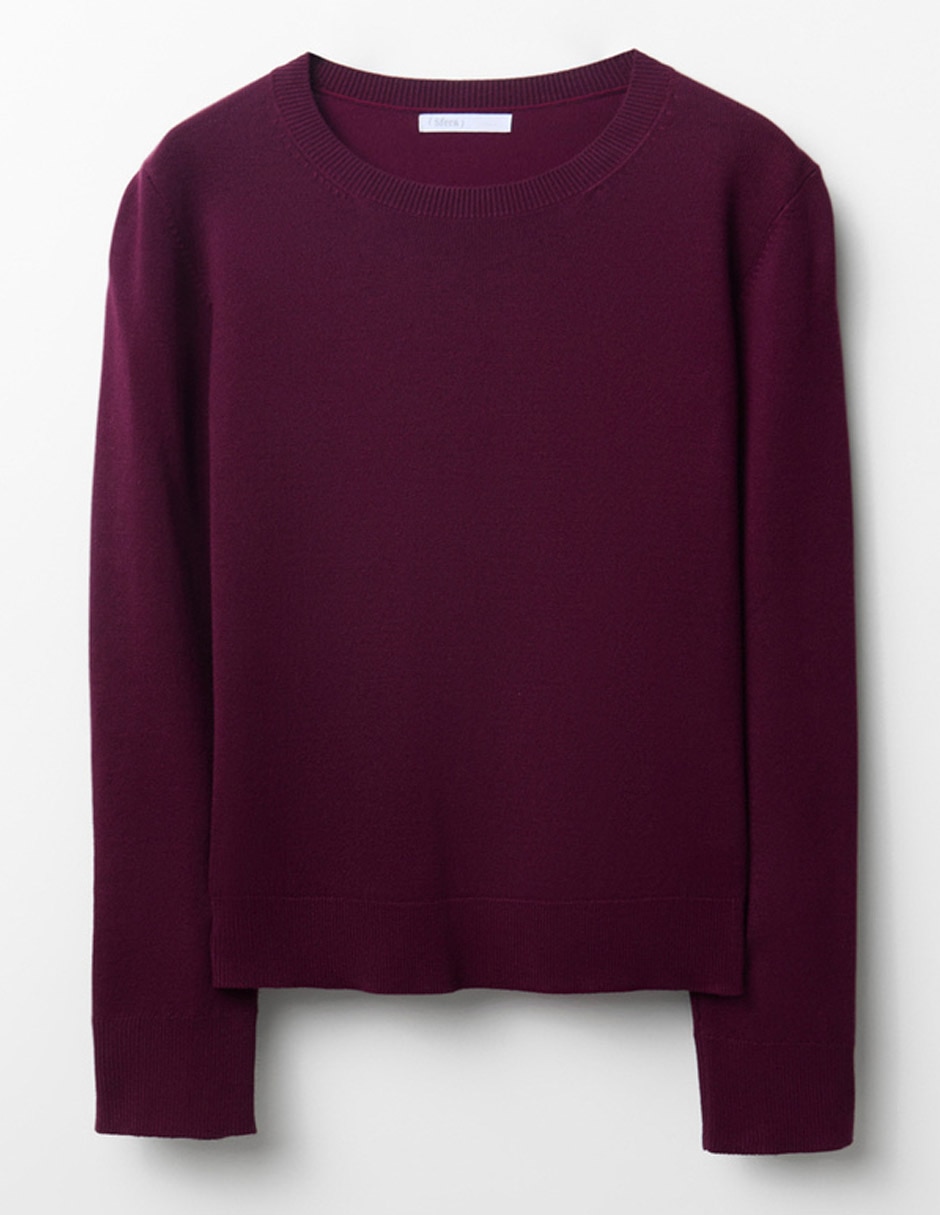 Suéter cuello redondo para mujer 7