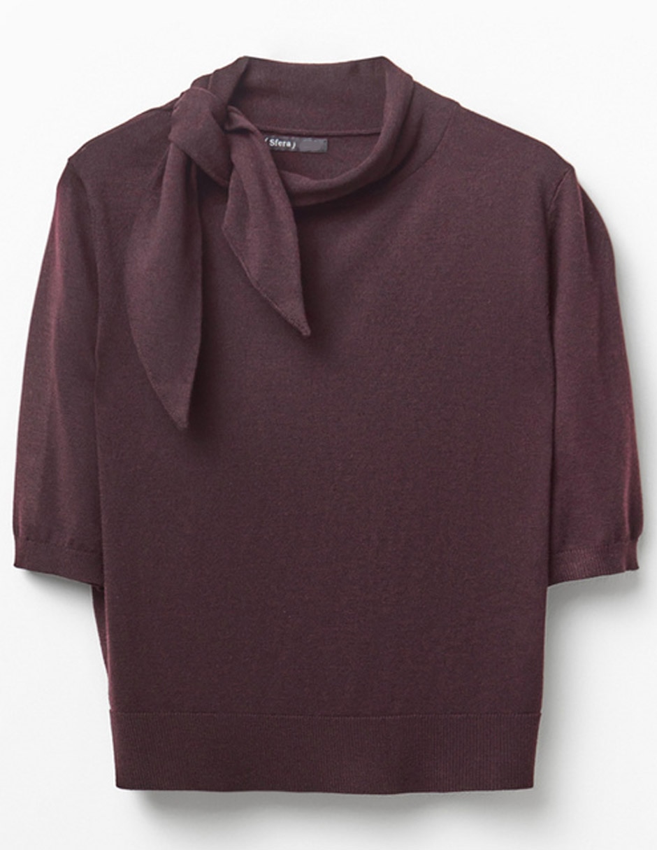 Suéter cuello redondo para mujer 1