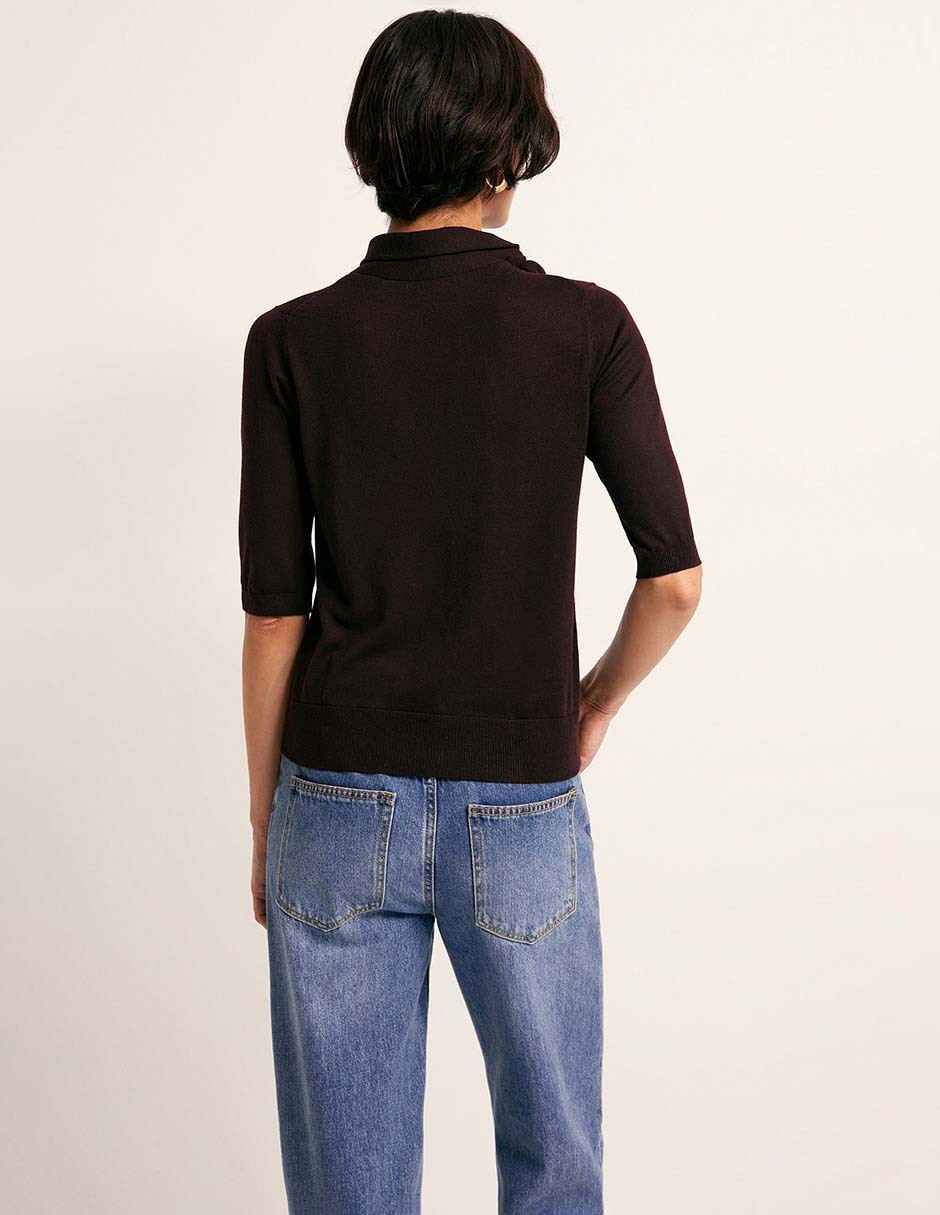 Suéter cuello redondo para mujer 2